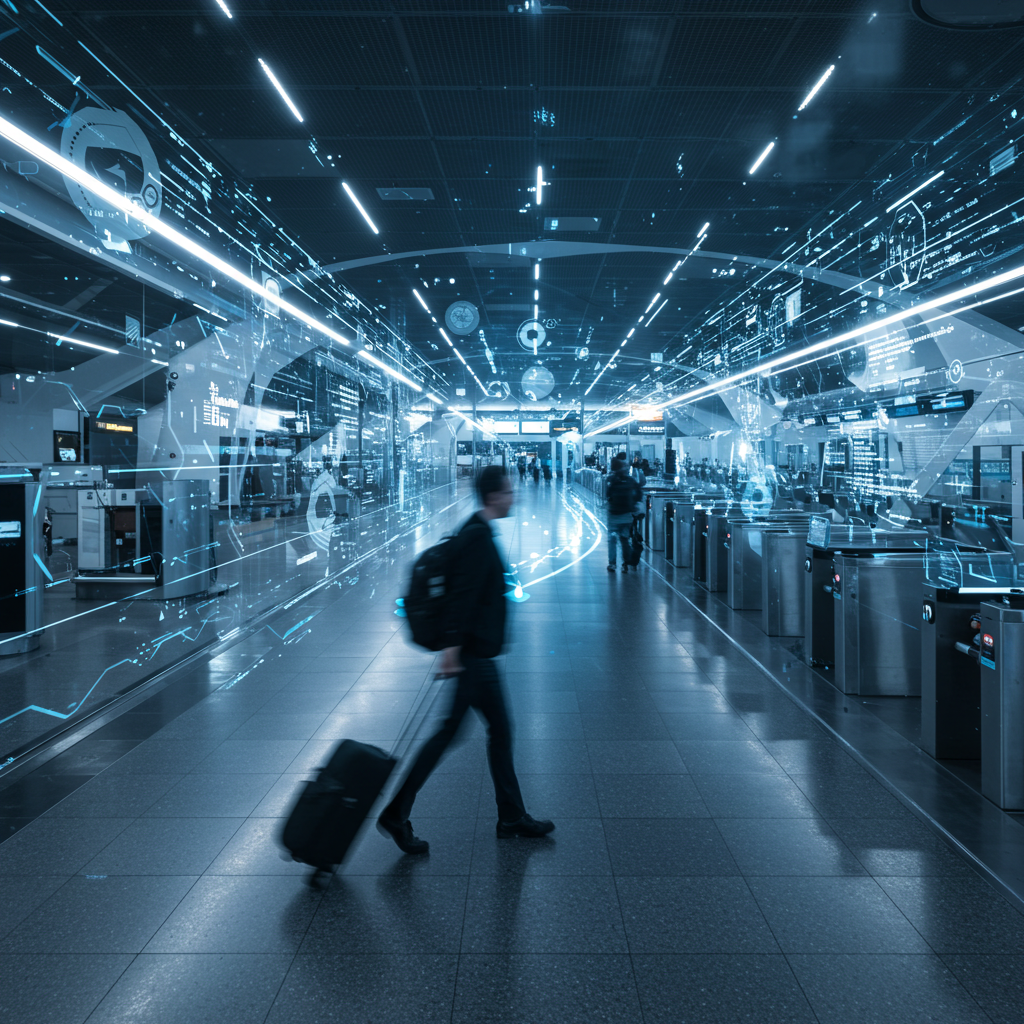 공항 도착 뒤 숙소 체크인으로 이어지는 해외여행 이동 장면